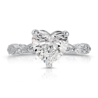 White gold engagement ring