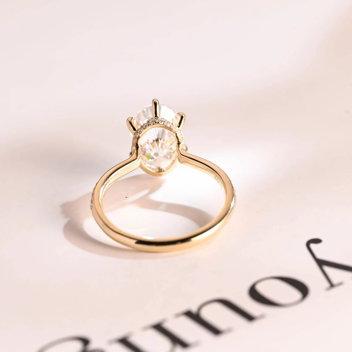 Gold Oval Cut Ring
