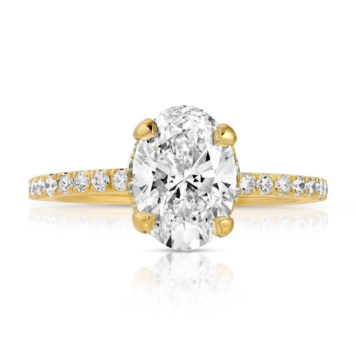 hidden halo engagement ring