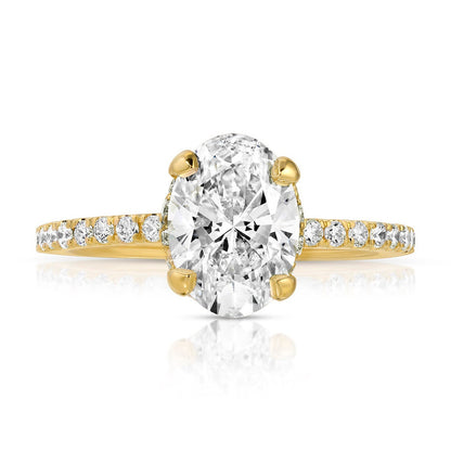hidden halo engagement ring