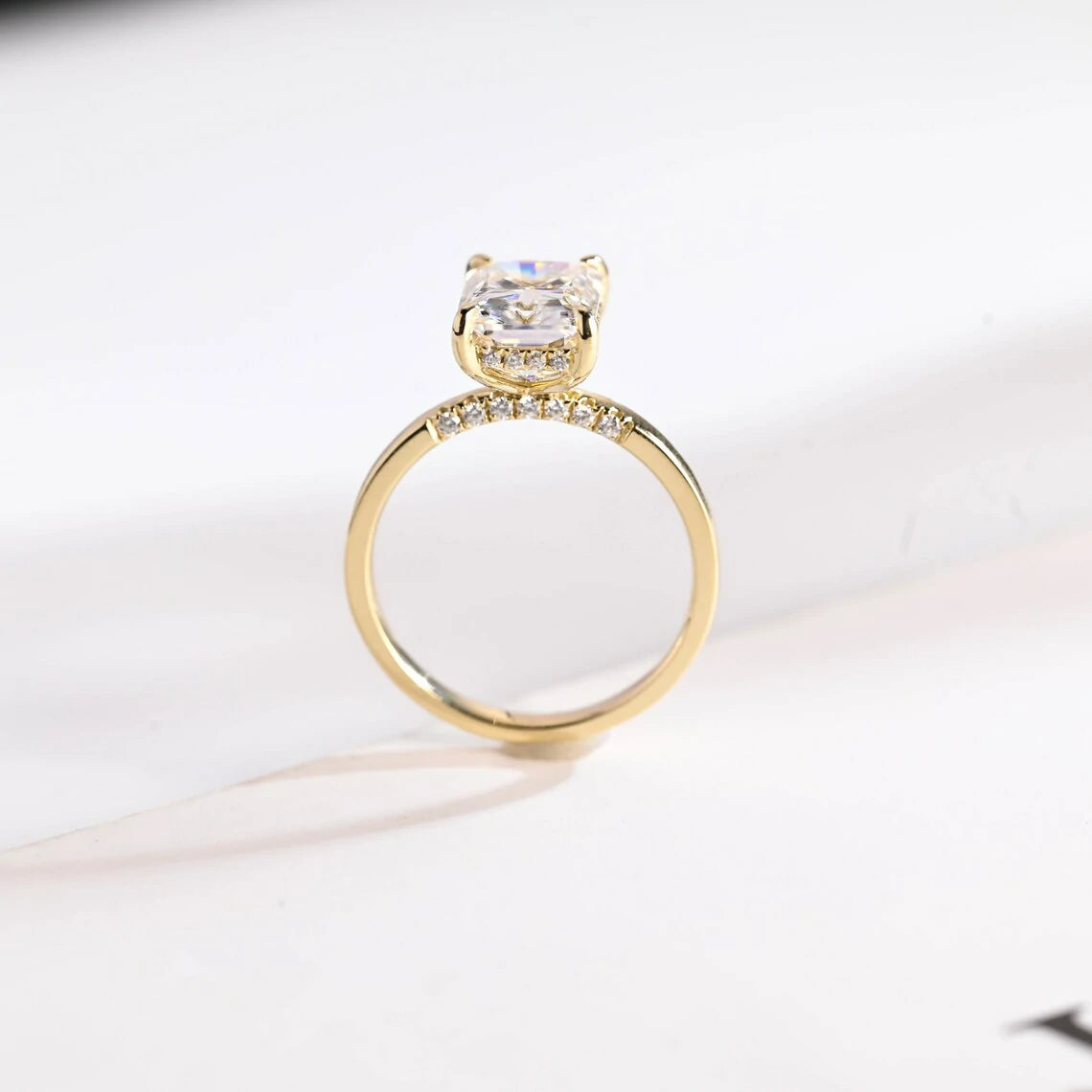 Celebrate Her | Half Pavé Sparkle | Gold Engagement Gift


