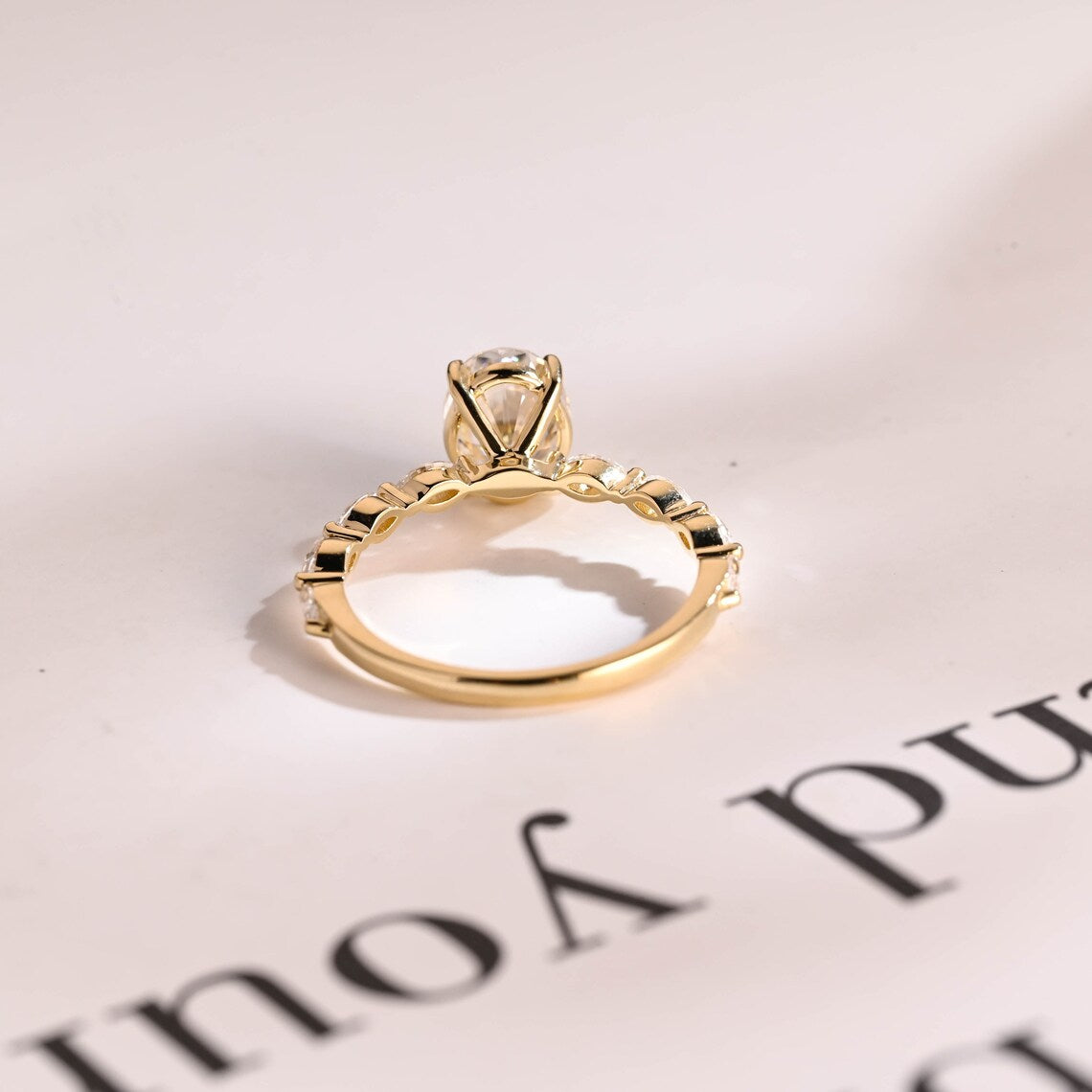 Moissanite Diamond Ring