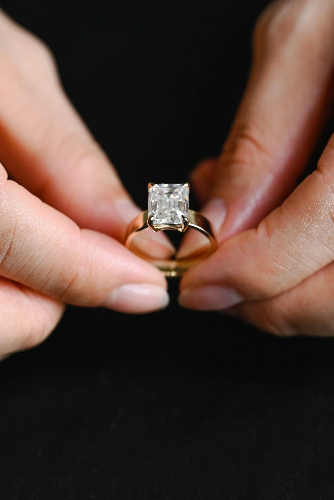Shine with Meaning | 10K–18K Sparkle | Moissanite Ring

