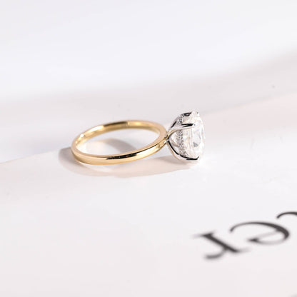 Gold Moissanite Ring