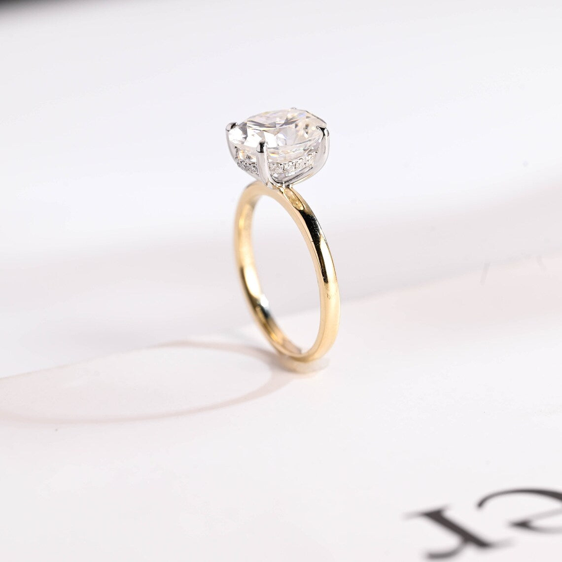 Moissanite Proposal Ring
