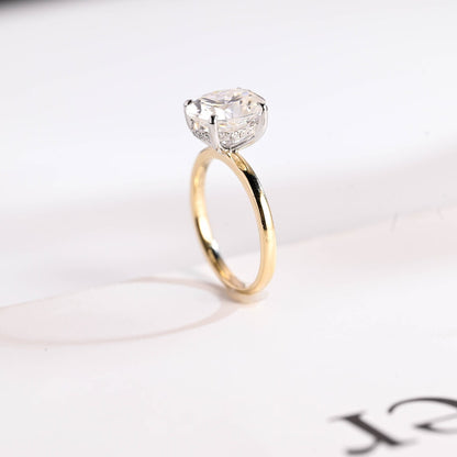 Moissanite Proposal Ring