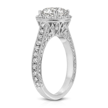 Art deco bridal ring