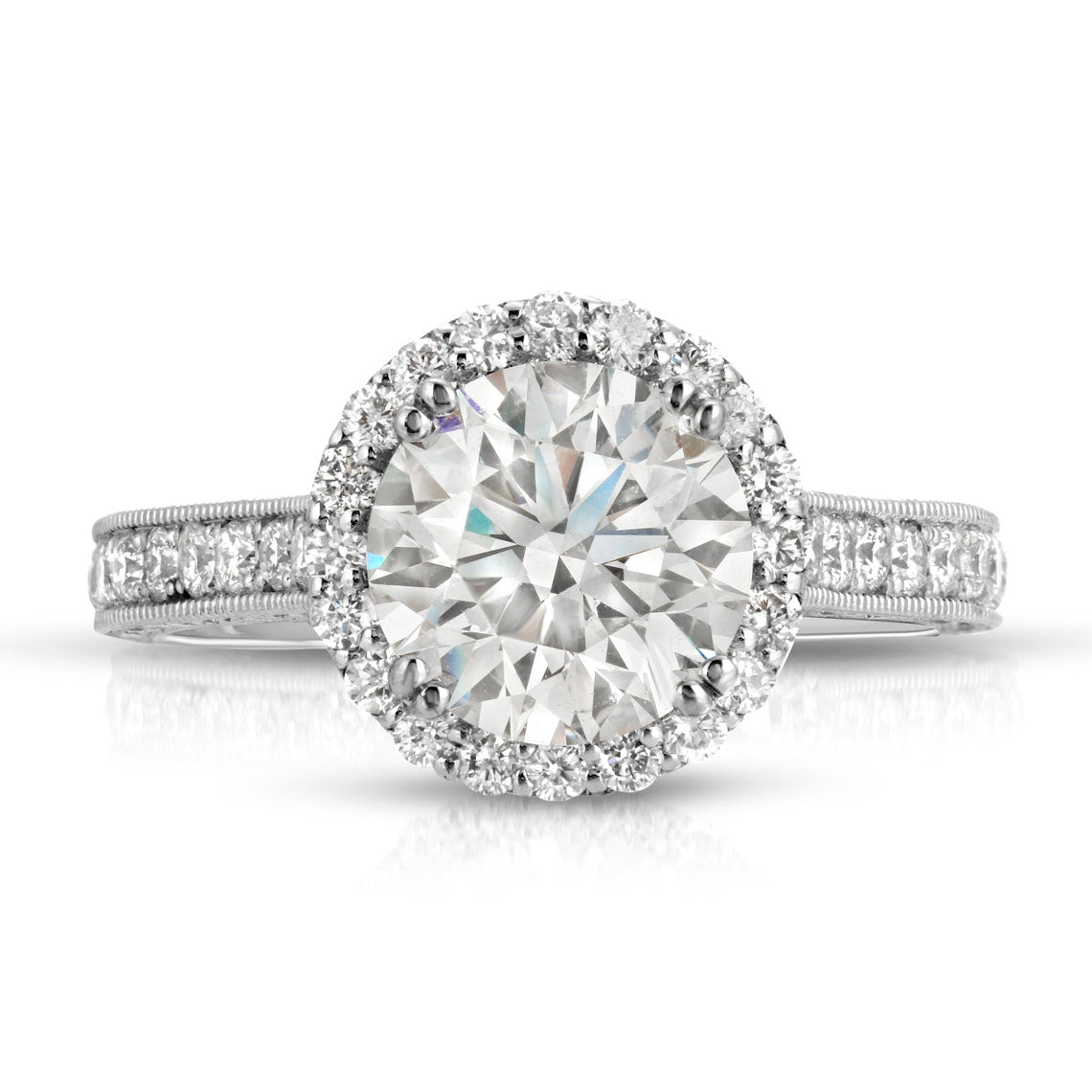 Diamond eternity pave ring