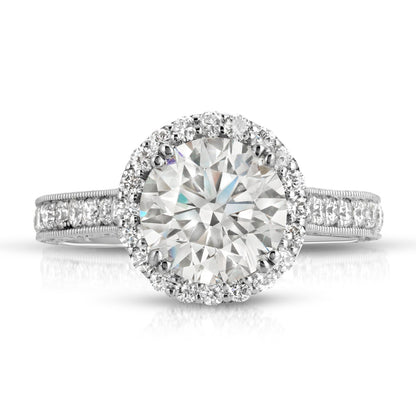 Diamond eternity pave ring