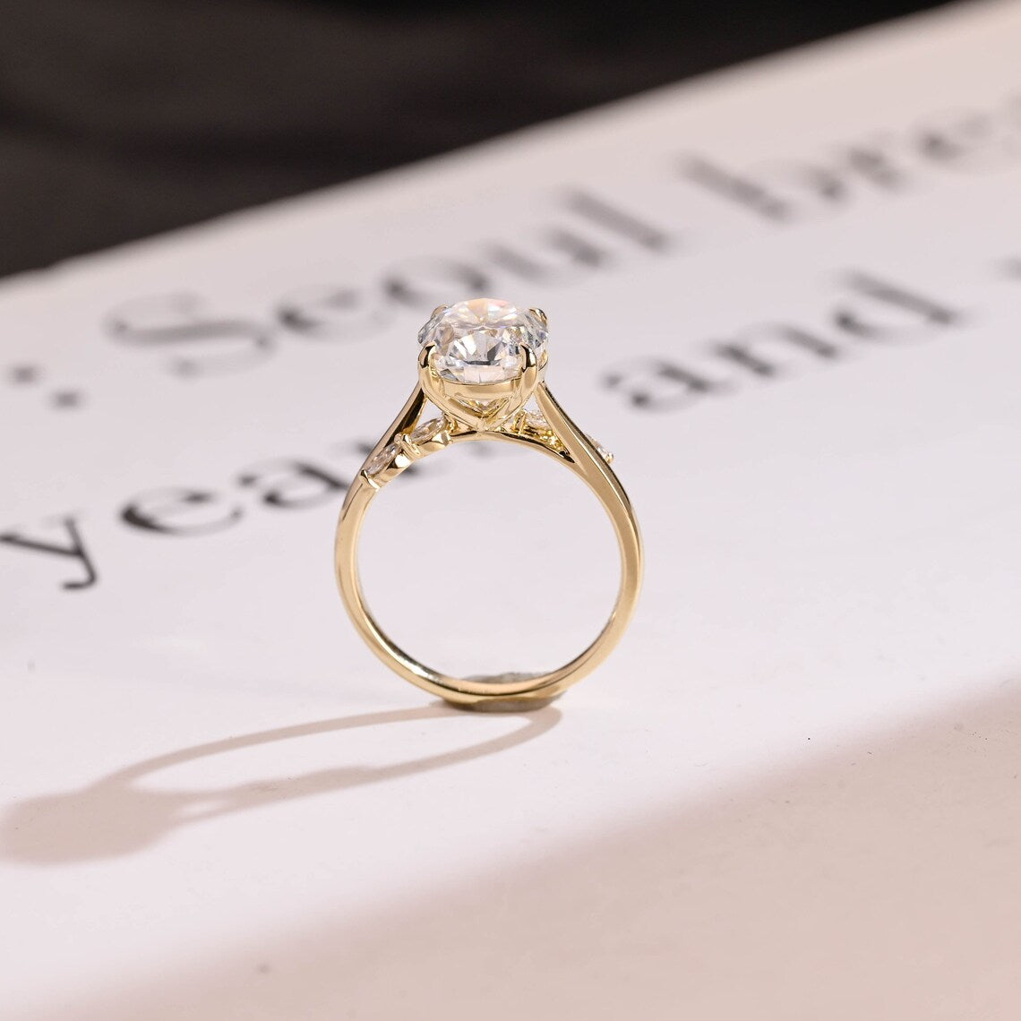 moissanite ring for her