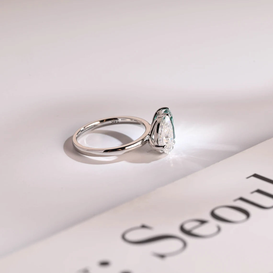 Prong-set solitaire ring