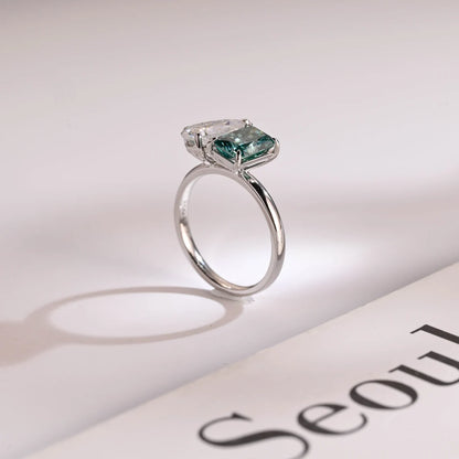 Straight shank promise ring
