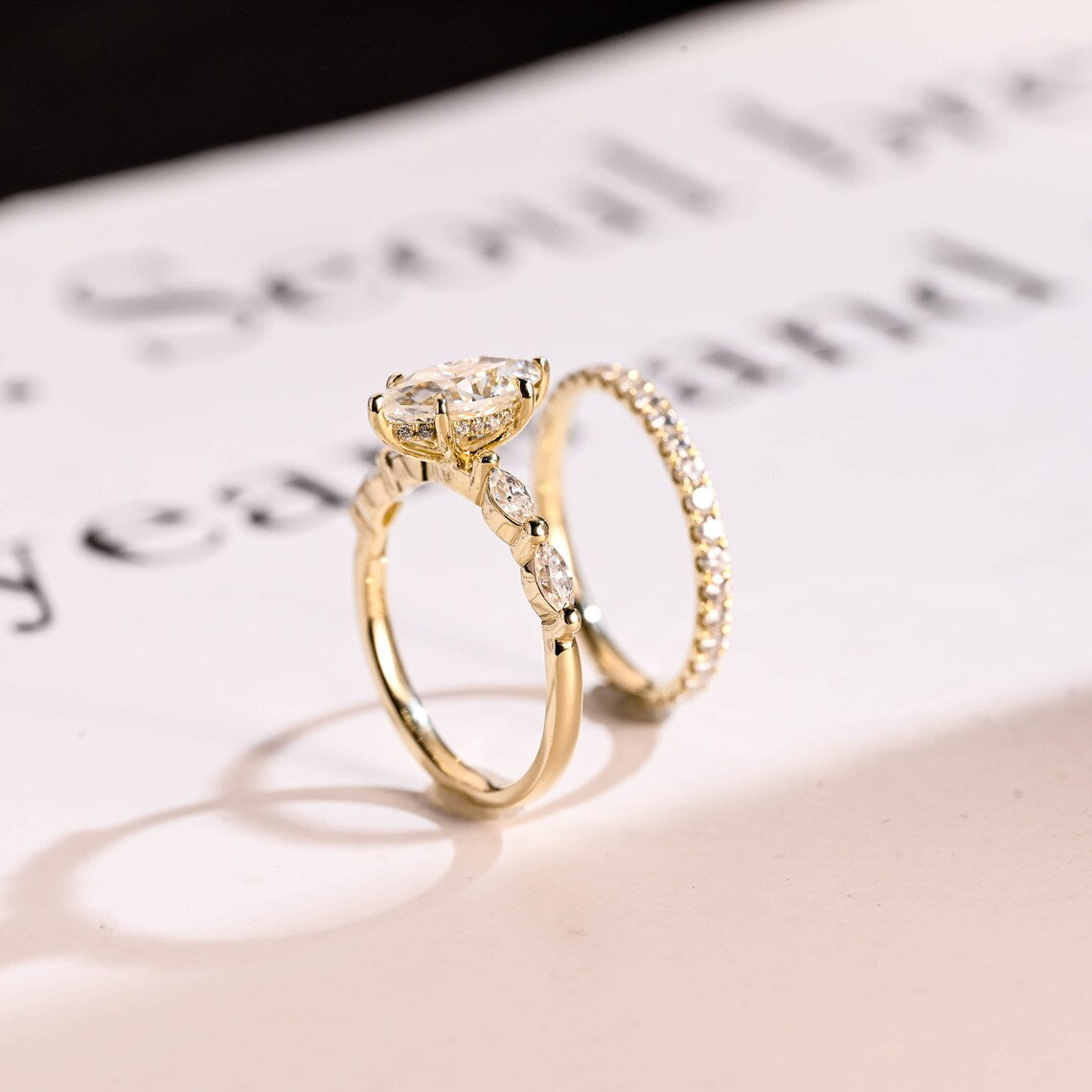 Full eternity pave wedding band