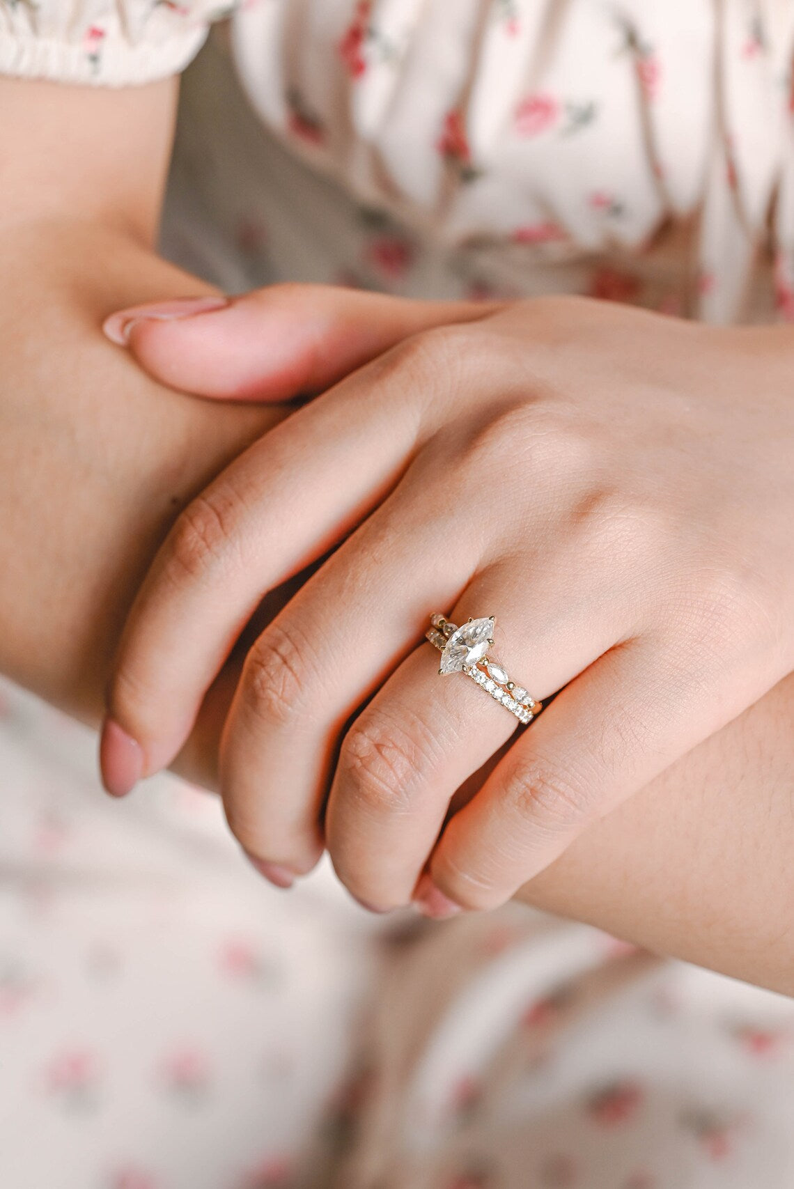Minimalist engagement ring