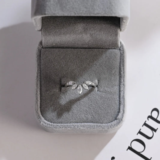 Marquise moissanite ring
