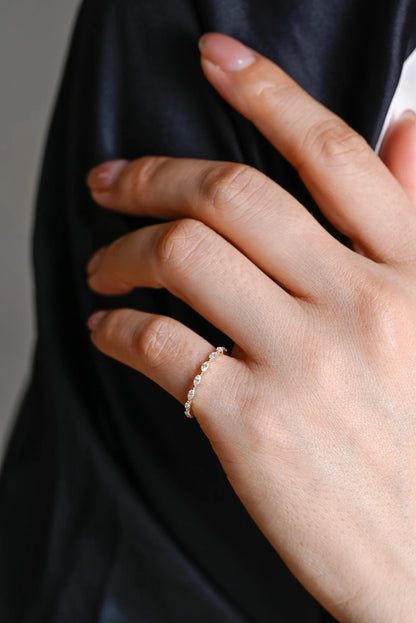 Vintage inspired eternity band