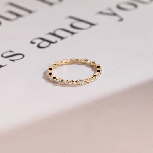Marquise eternity band