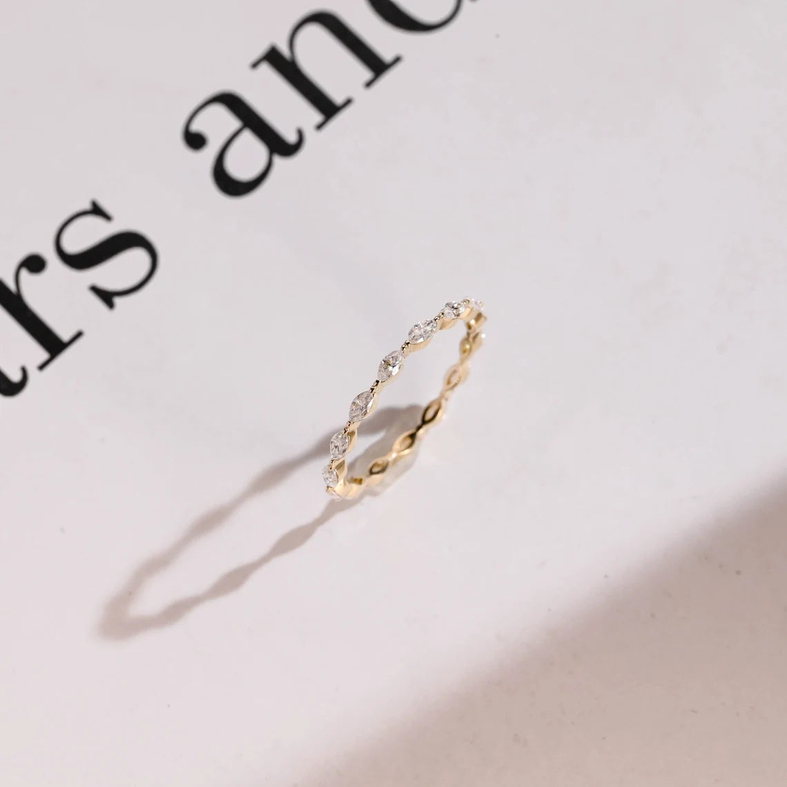 Solid gold eternity ring