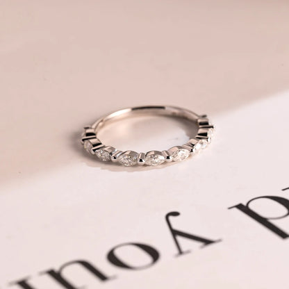 Marquise Moissanite Band