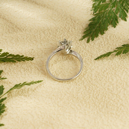 Sunflower Moissanite Ring | Promise Ring for Women | Minimalist Gold

