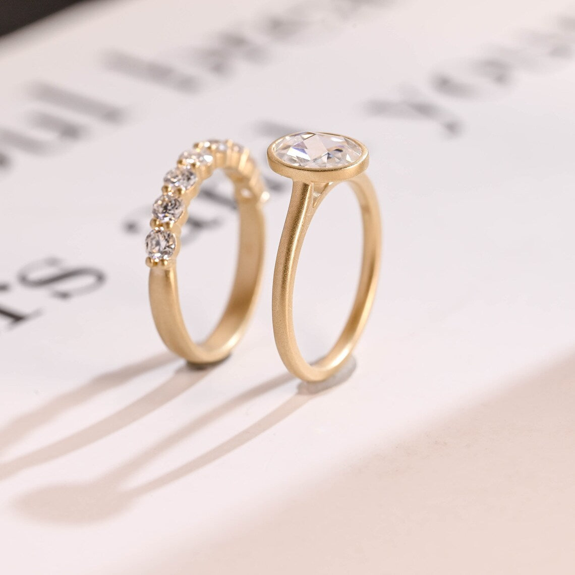 Diamond eternity pave band ring