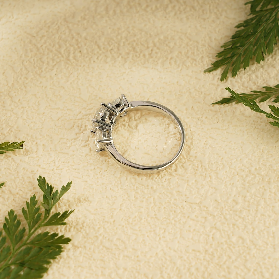 Bridal moissanite ring