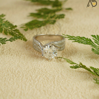 10K Gold Bridal Ring | Pave Moissanite Band | Timeless Gift

