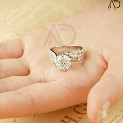 Moissanite Proposal Ring | Classic Gold Jewelry | Unique Design

