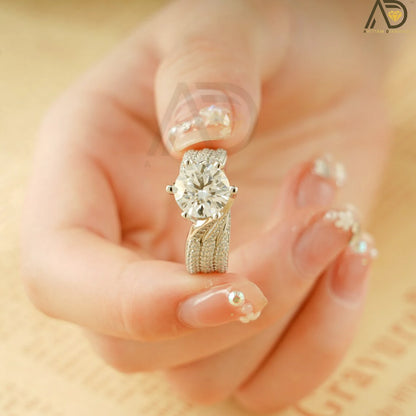 Gold Moissanite Wedding Band | Three-Band Twisted | Love Gift

