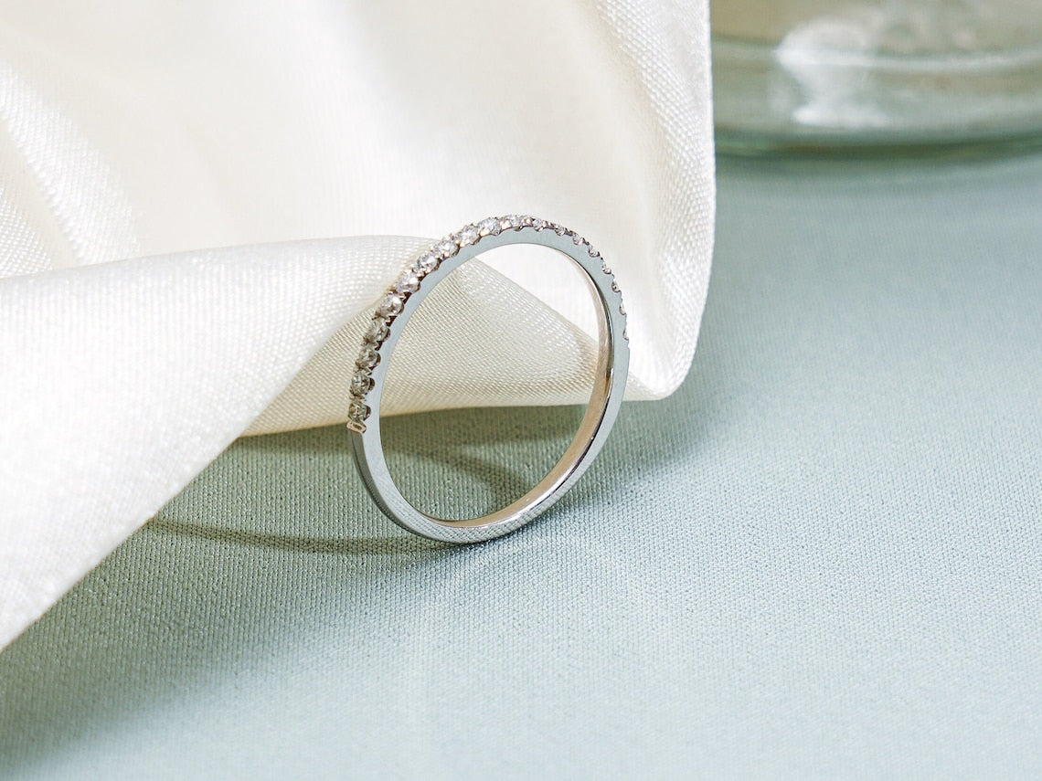 Minimalist diamond band