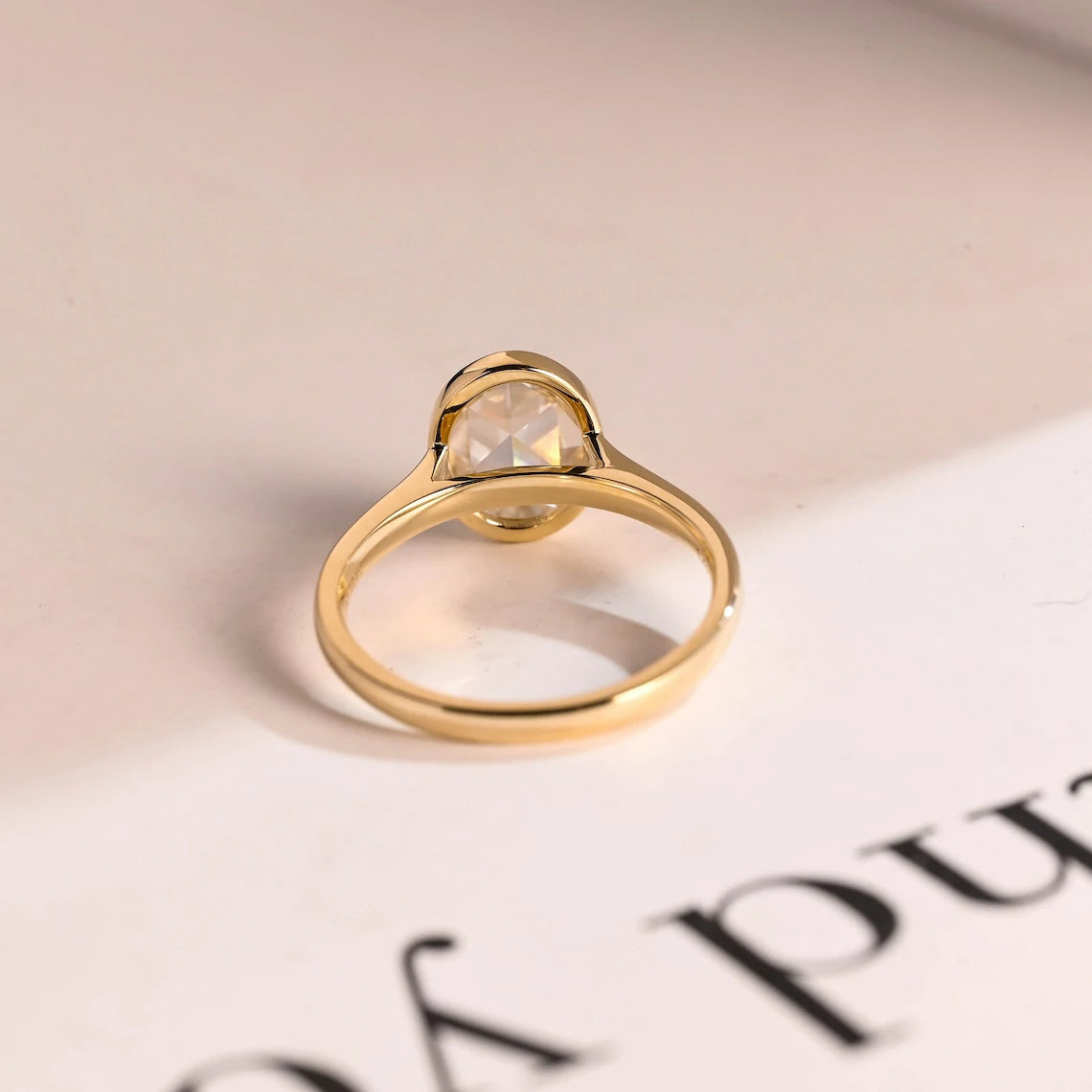 moissanite engagement ring