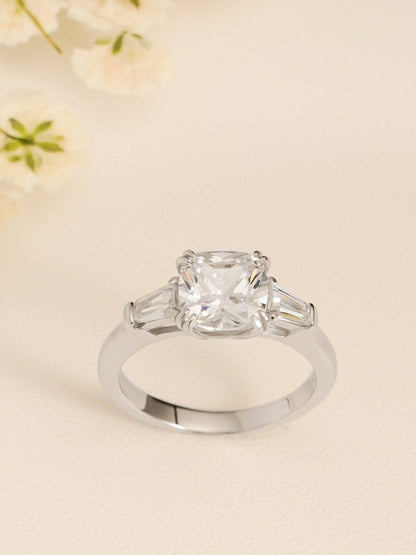 Three stone engagement ring