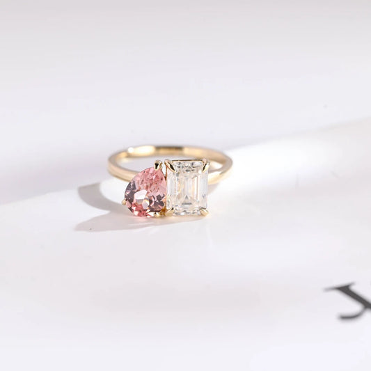 Two stone engagement ring