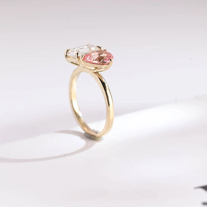 Yellow gold engagement ring
