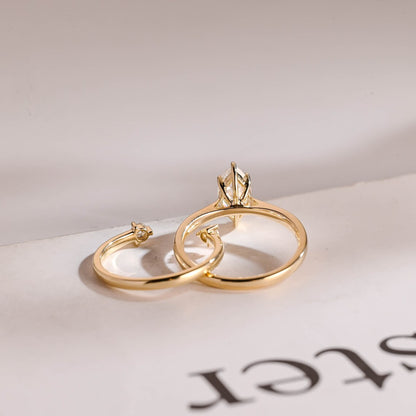 Diamond open band ring