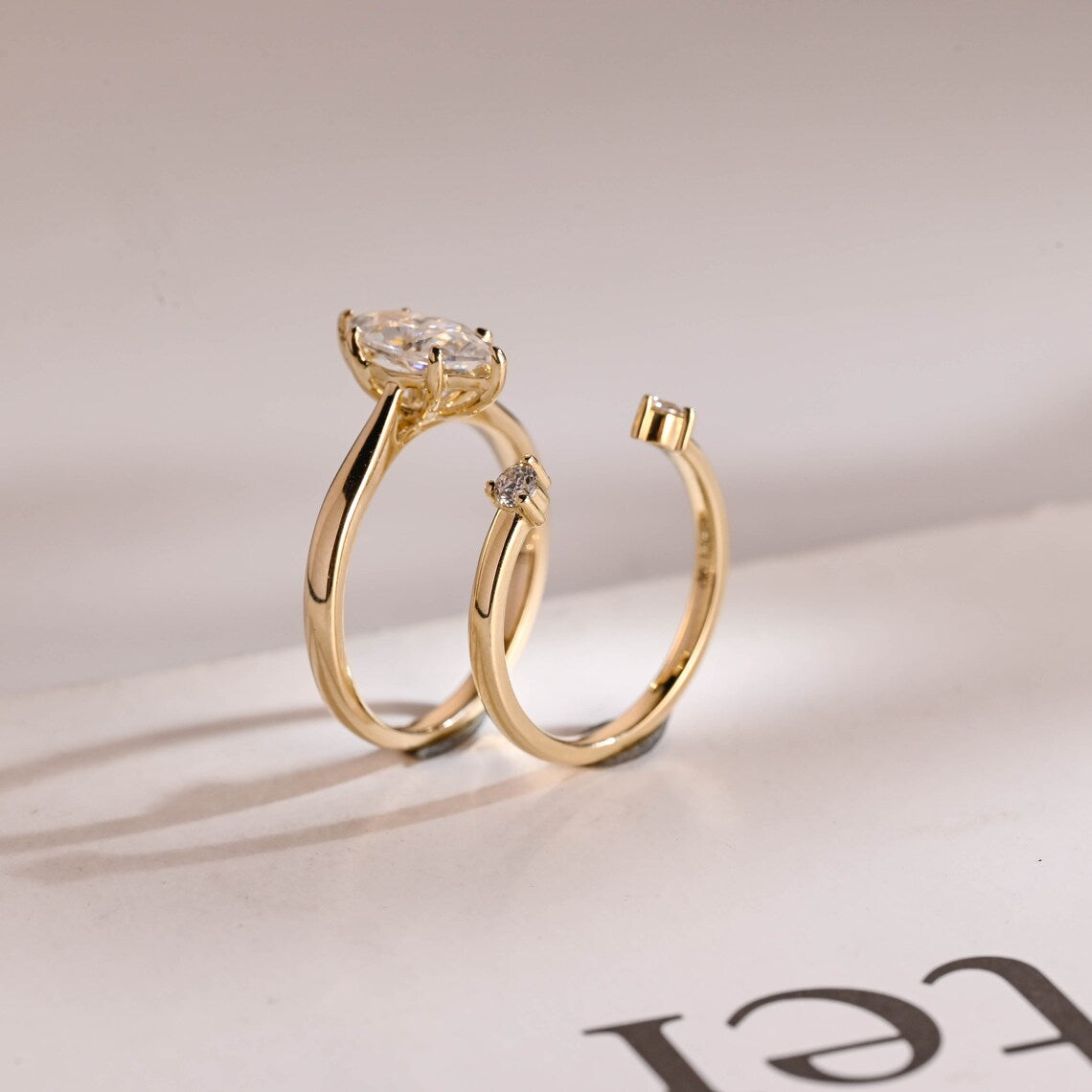 Minimalist bridal ring