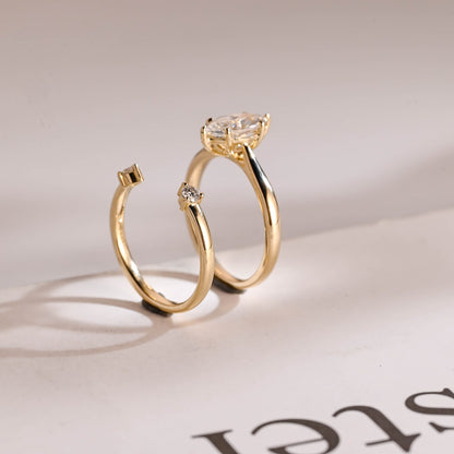 Open band ring set