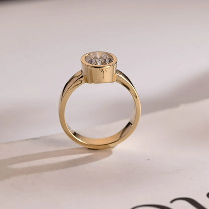 moissanite gift ring