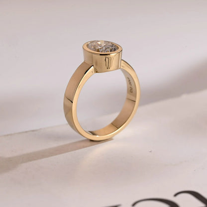 handcrafted bezel ring