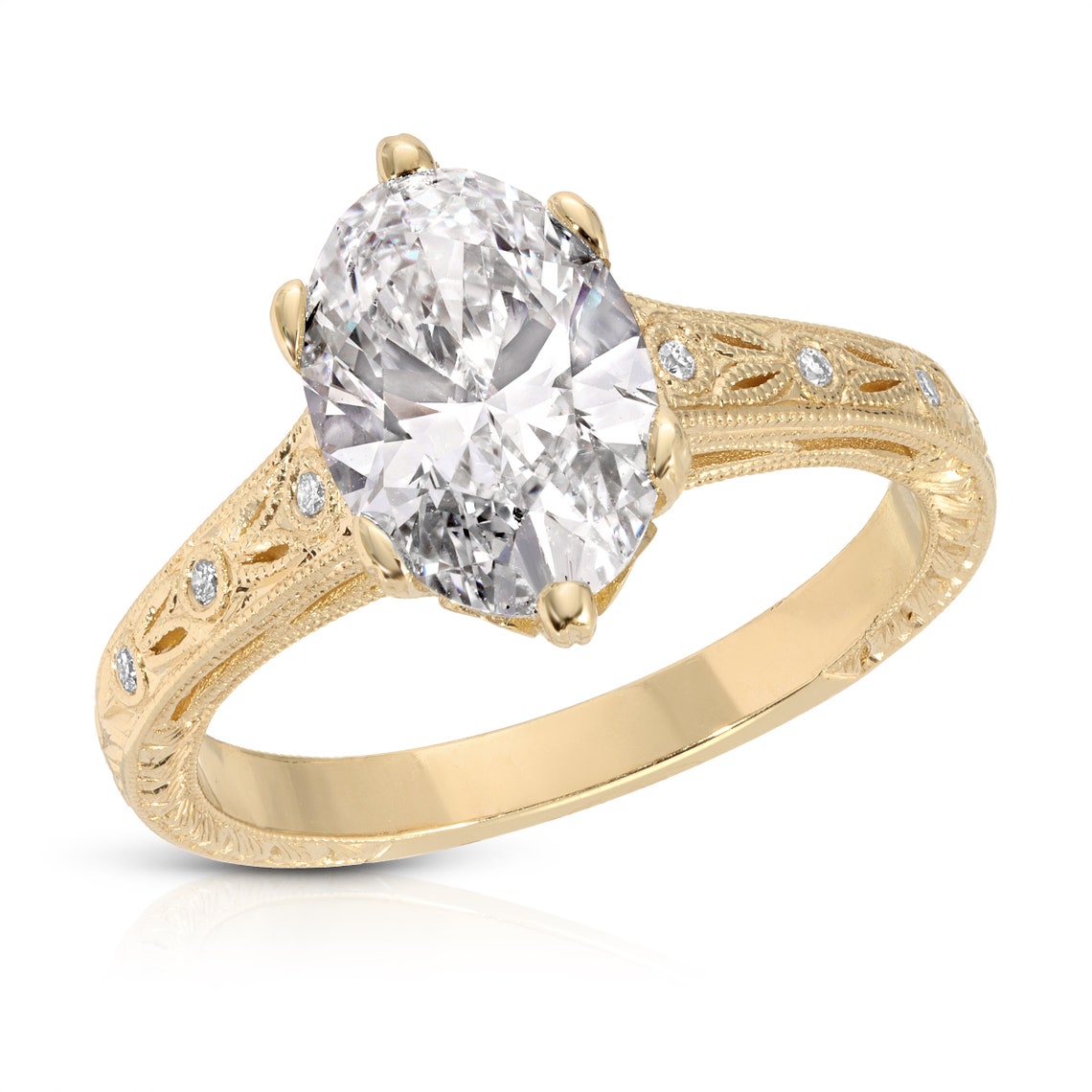 yellow gold bridal ring
