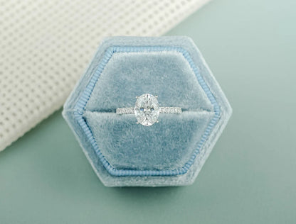 Oval Moissanite Ring