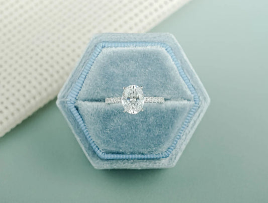 Oval Moissanite Ring