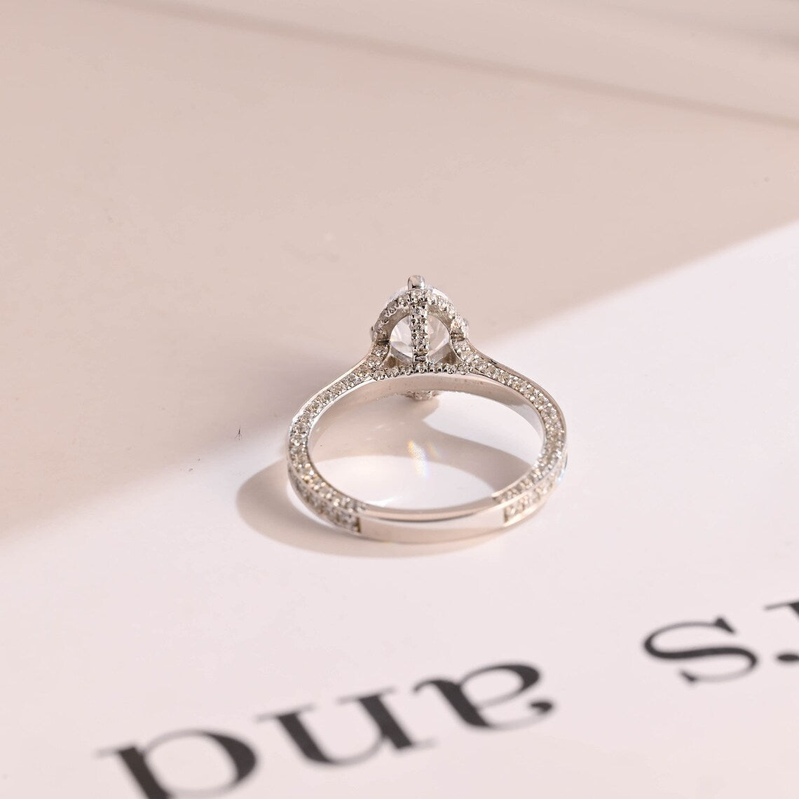 Classic Pave Band Engagement Ring