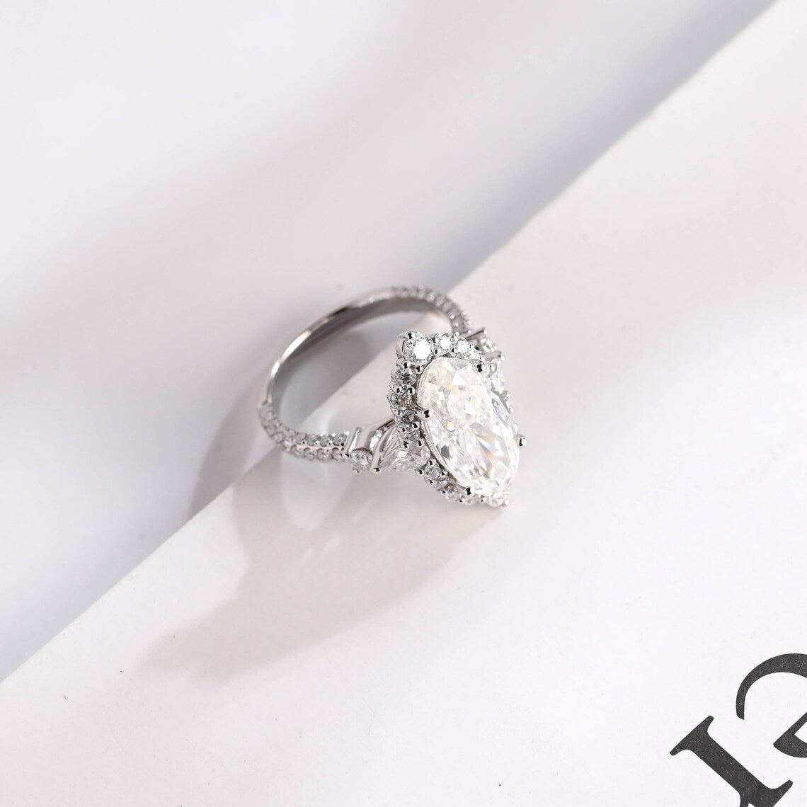 Moissanite Pave Band
