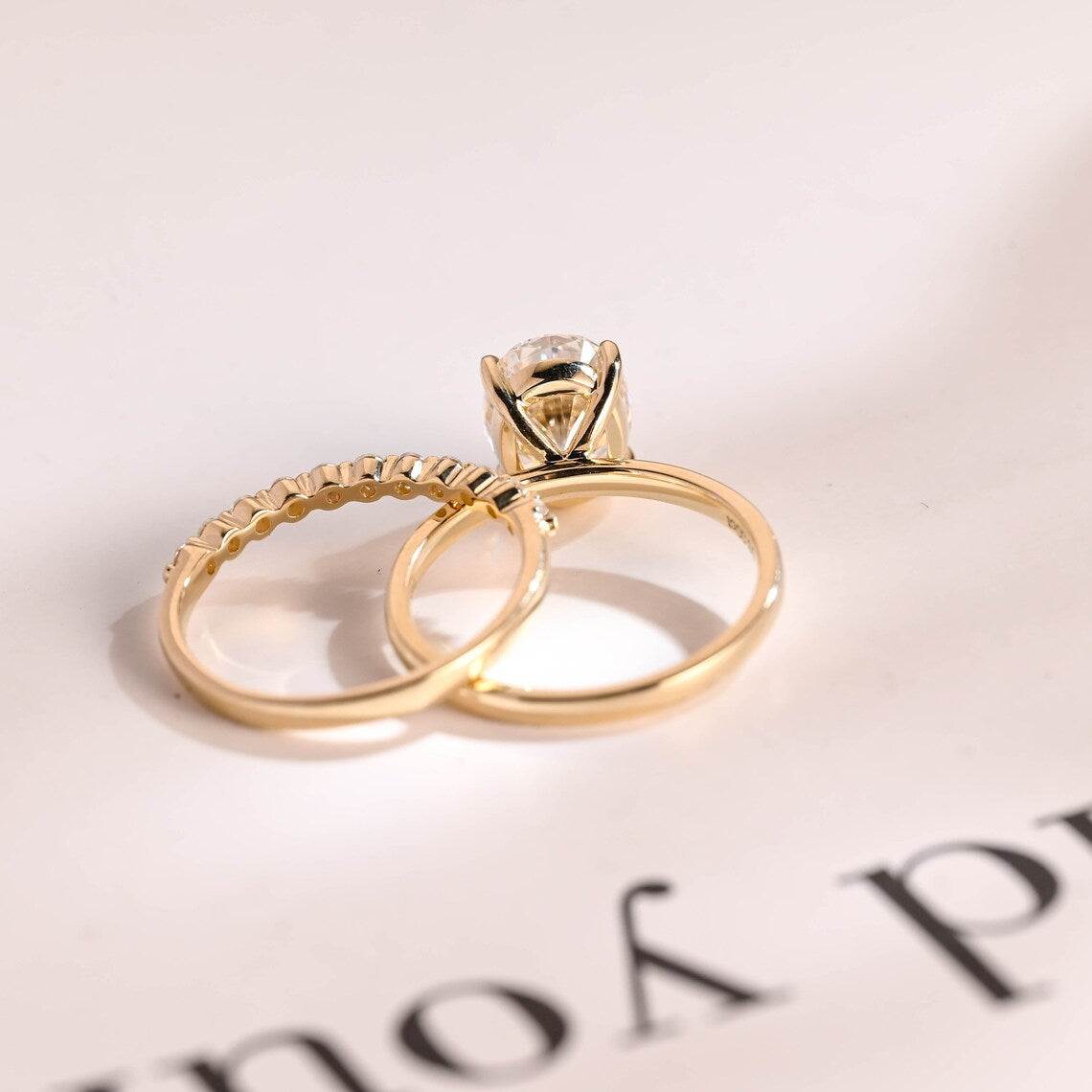 Luxury moissanite ring