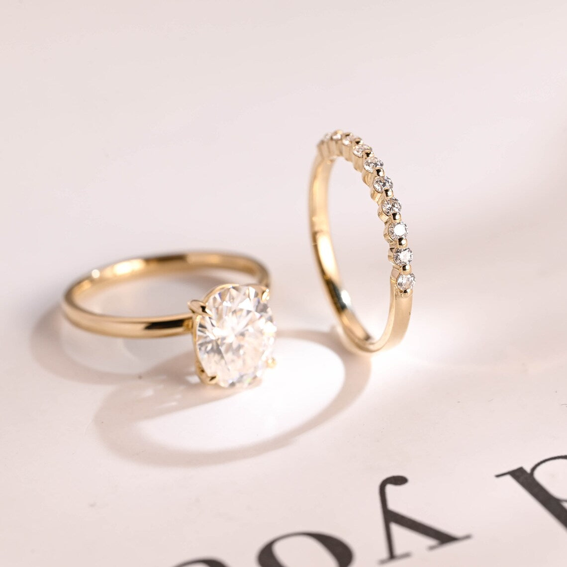 Half eternity diamond band