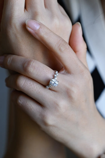 Dainty engagement ring