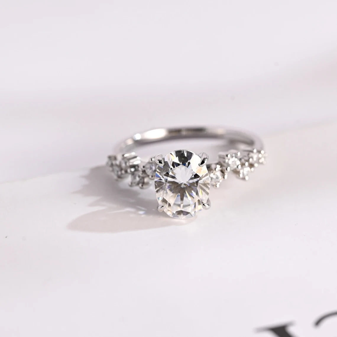 Cluster diamond ring