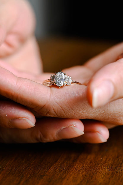 Pear Cut Accent Ring