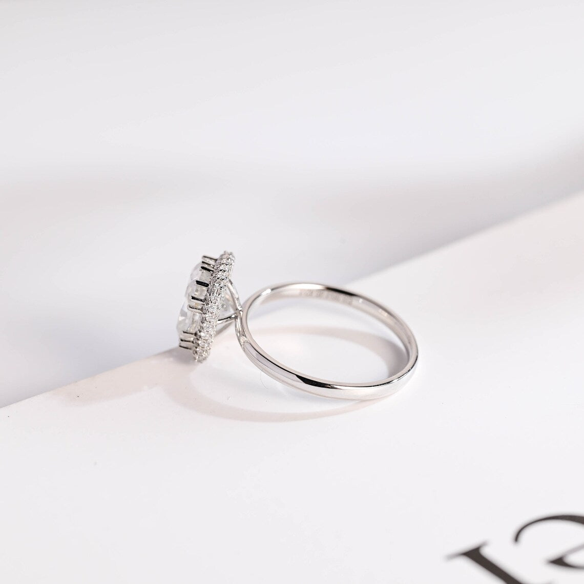 Moissanite Proposal Ring